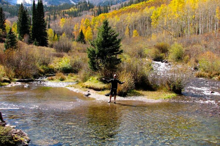 Fly fishing in Aspen Snowmass is a year round activity.